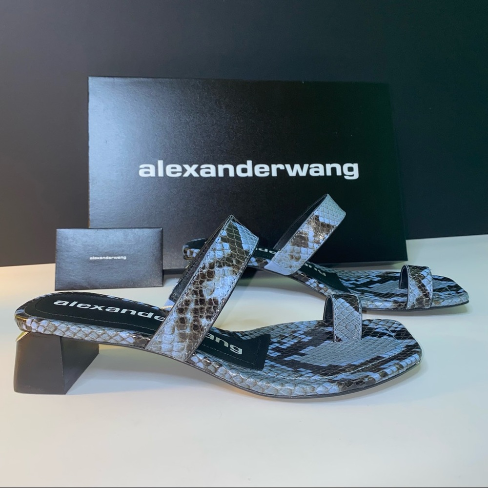 ALEXANDER WANG Ellis Snake Print Sandal